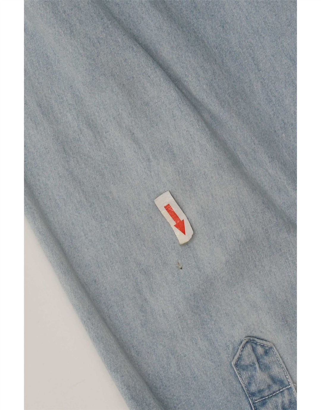 Camicia in denim da uomo Lee Yankees in cotone blu medio