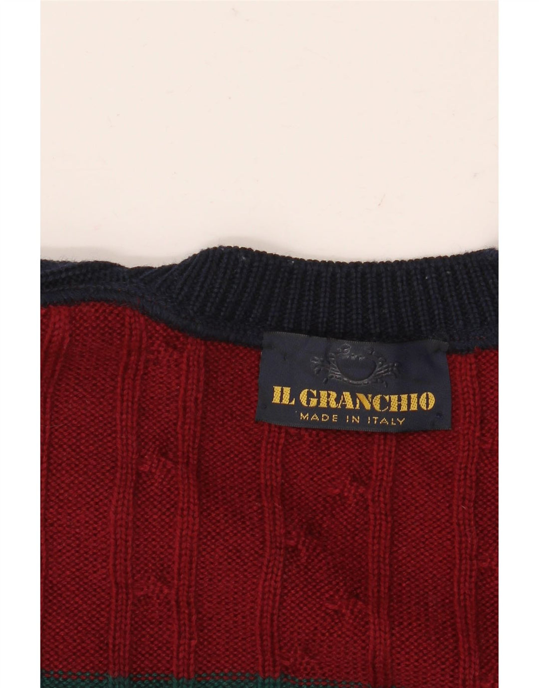 IL GRANCHIO Maglione da uomo con scollo a V XL multicolore Colourblock