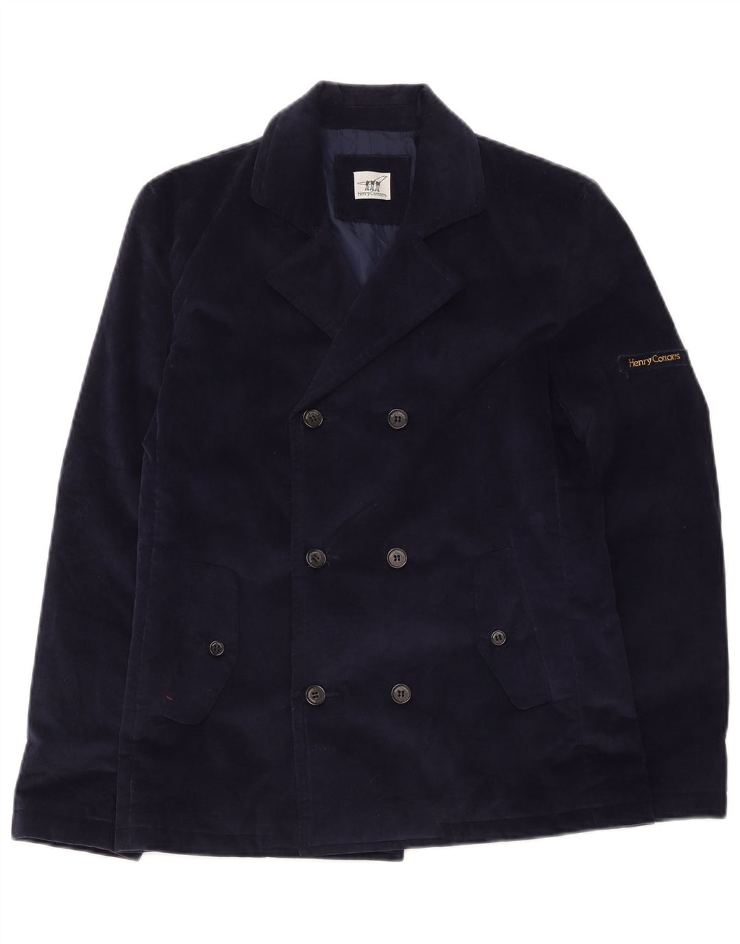 Cappotto da marinaio per ragazzi Henry Cottons 13-14 anni in cotone blu navy