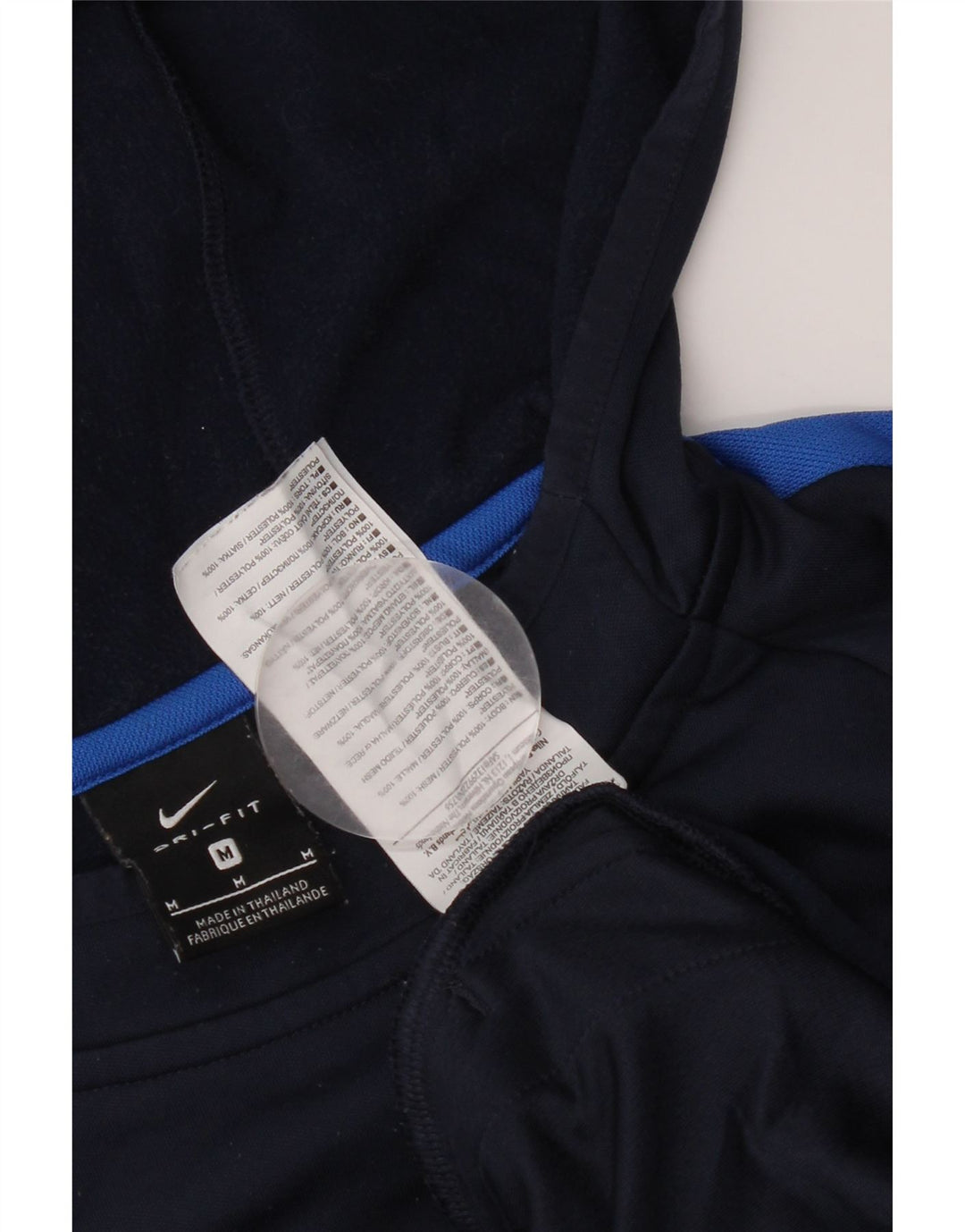 Felpa con cappuccio da uomo Nike Felpa con cappuccio media blu navy color block in poliestere