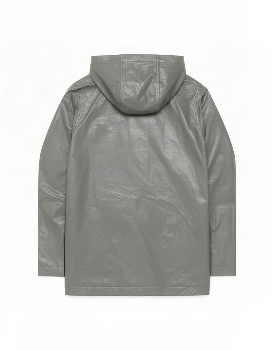 Topshop Giacca antipioggia da donna con cappuccio UK 8 Small Grigio Poliestere
