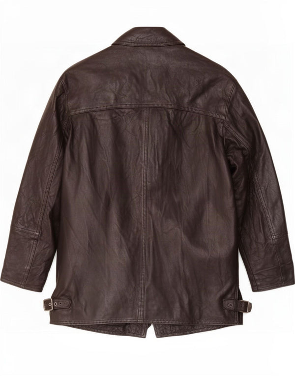 Vintage Mens Leather Jacket UK 40 Large Black