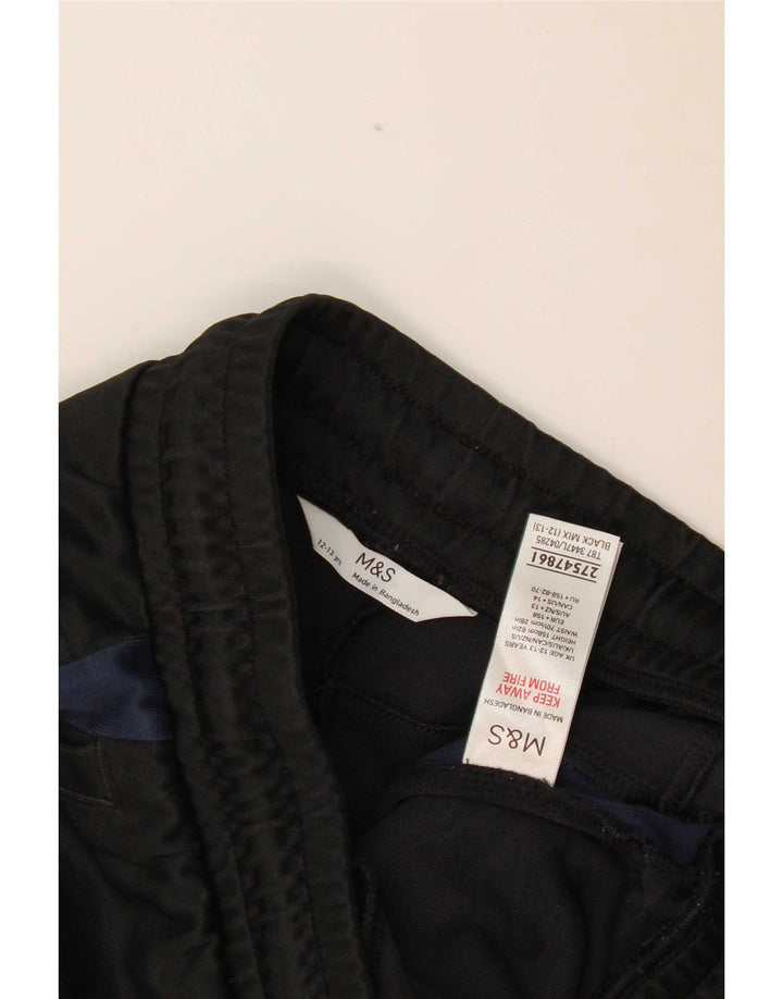 Pantaloni da tuta da ragazzo Marks & Spencer Joggers 12-13 anni neri