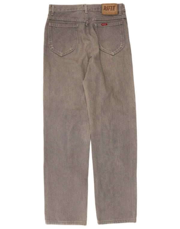 Jeans dritti da uomo Rifle W30 L31 in cotone grigio