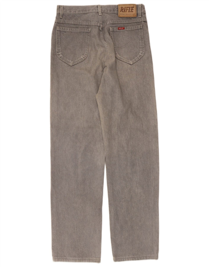 Jeans dritti da uomo Rifle W30 L31 in cotone grigio
