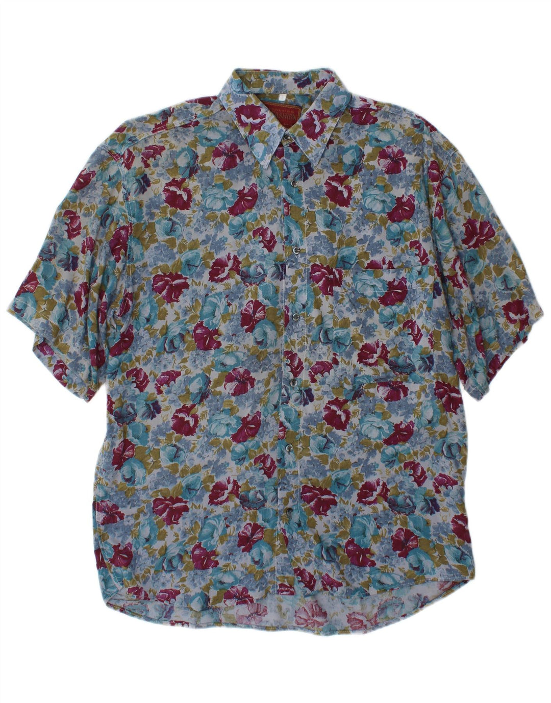 Camicia a maniche corte da uomo Mac Fashion piccola floreale multicolore