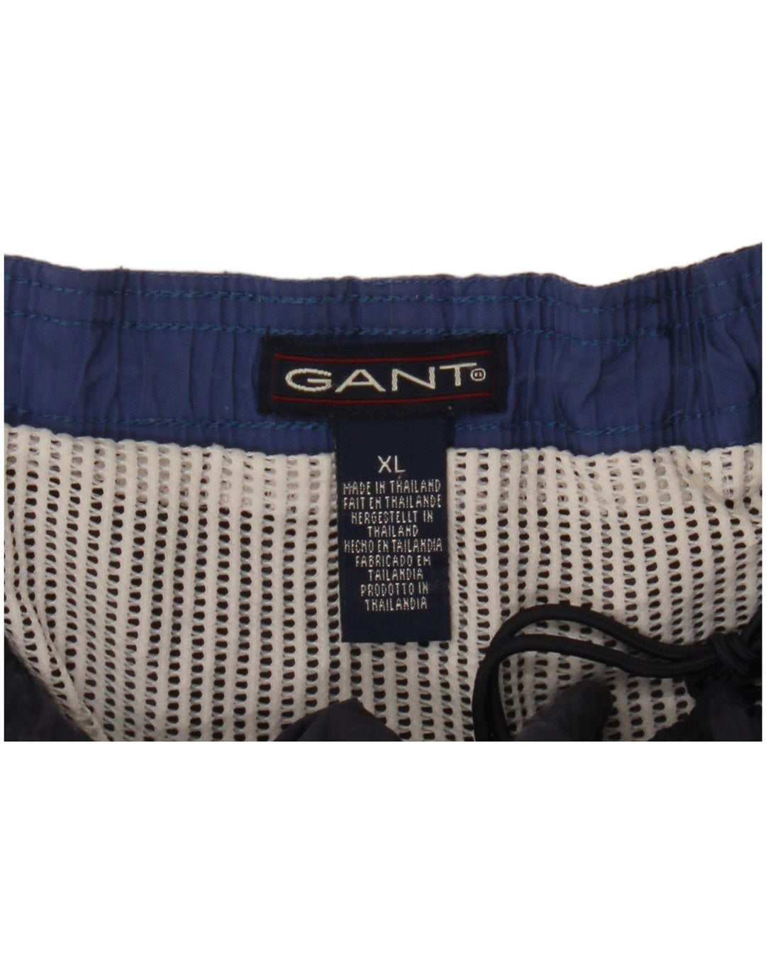 Pantaloncini da bagno da uomo GANT XL in nylon color block blu navy