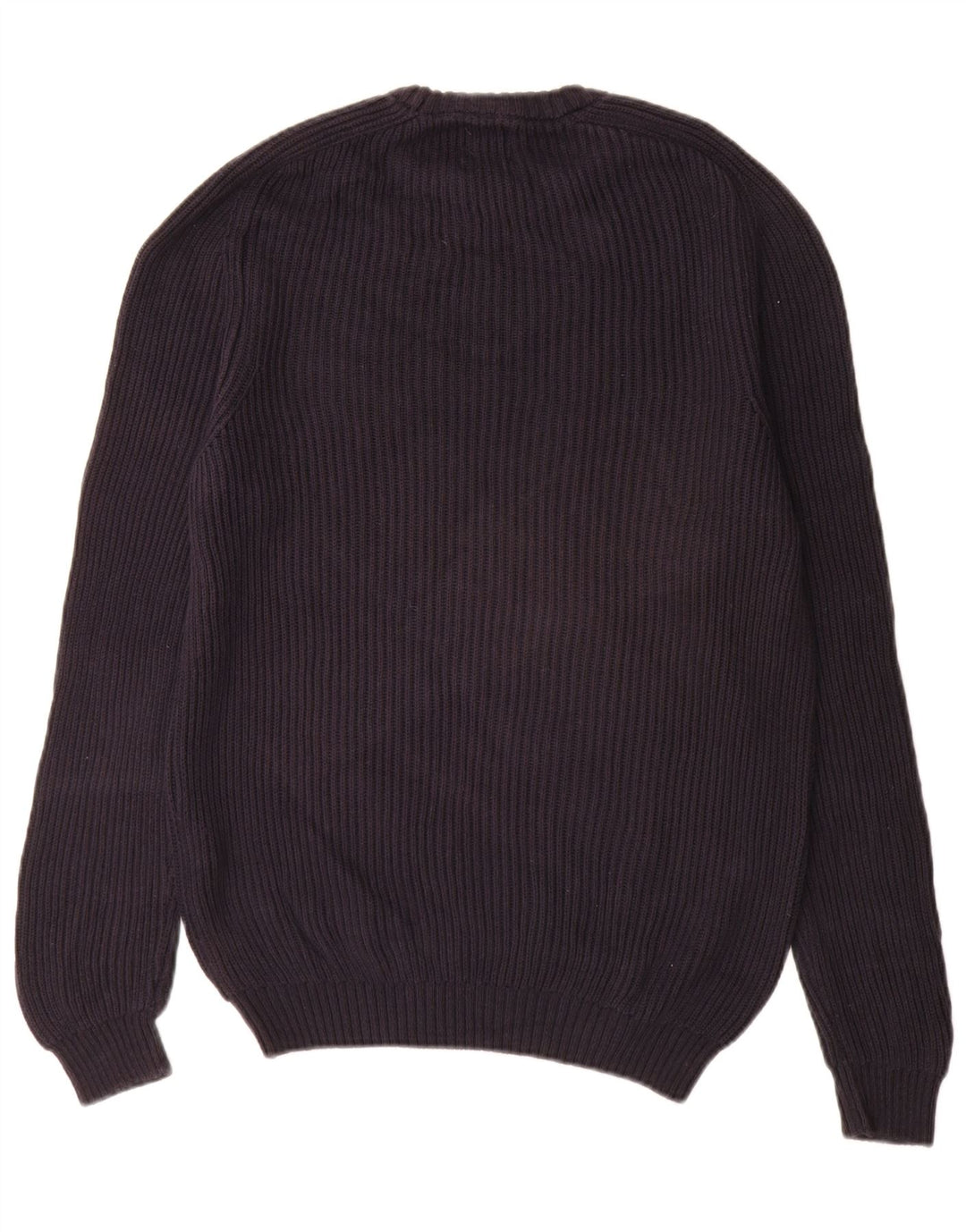 Maglione maglione girocollo da uomo Zara in cotone blu navy medio