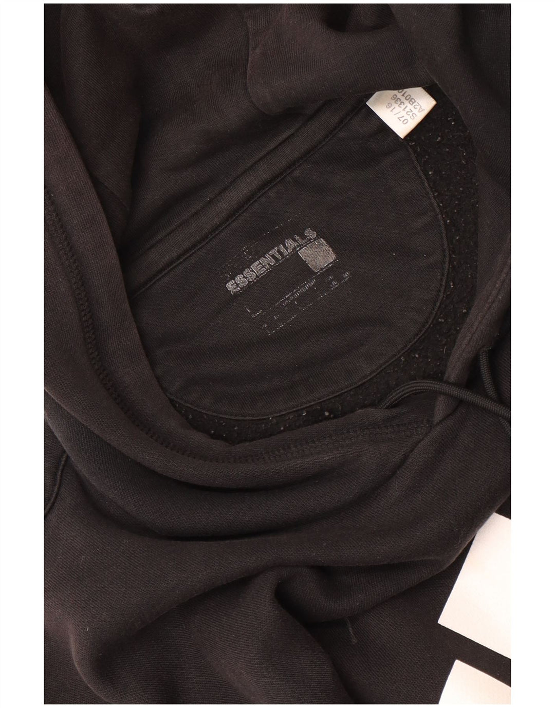 Felpa con cappuccio grafica da uomo Adidas Large nera