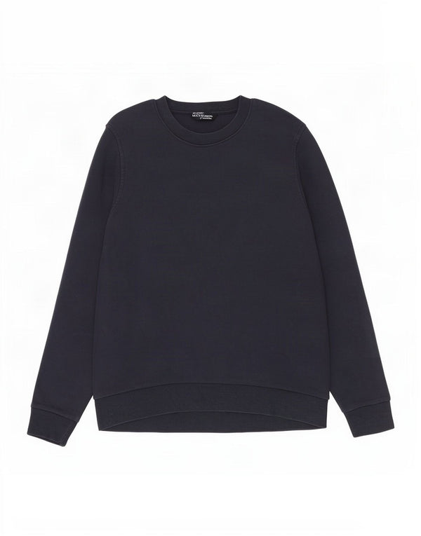 Felpa da donna Marks & Spencer UK 14 cotone medio blu navy