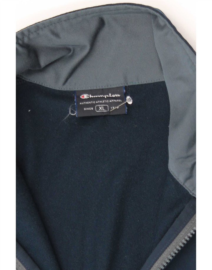 Giacca sportiva da uomo Champion XL XL in poliestere color block blu navy