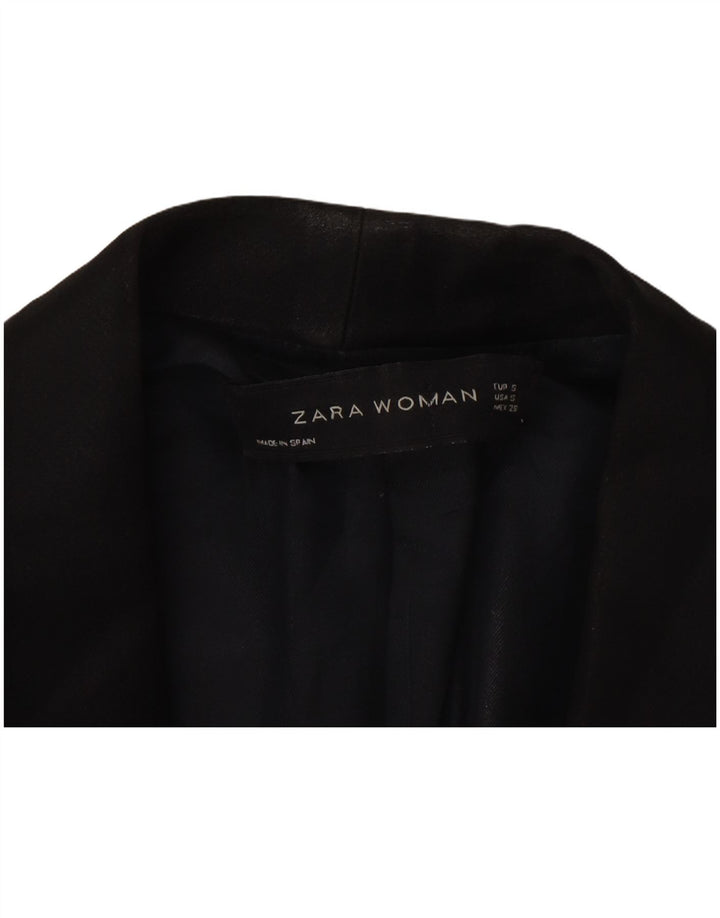 Giacca blazer a 1 bottone da donna Zara UK 10 piccola nera