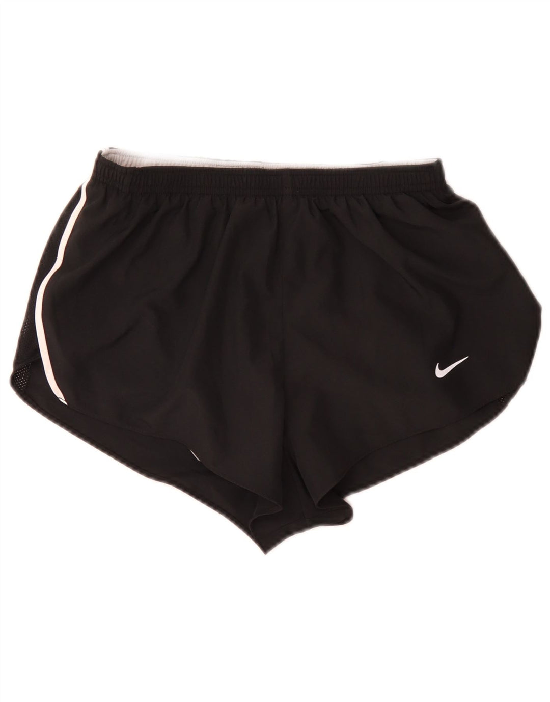 Pantaloncini sportivi Nike da donna Dri Fit UK 8 piccoli poliestere nero