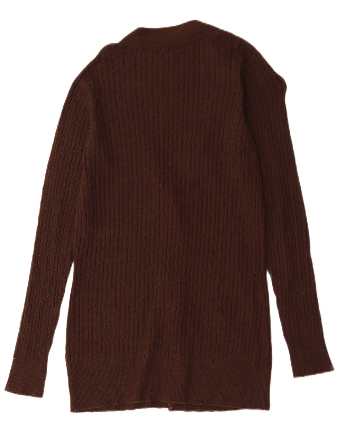 Maglione cardigan da donna Zara UK 16 grande marrone