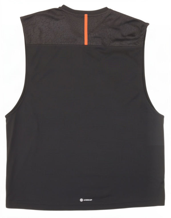 Canottiera Adidas Aeroready Slim Fit da uomo XL in poliestere color block nero