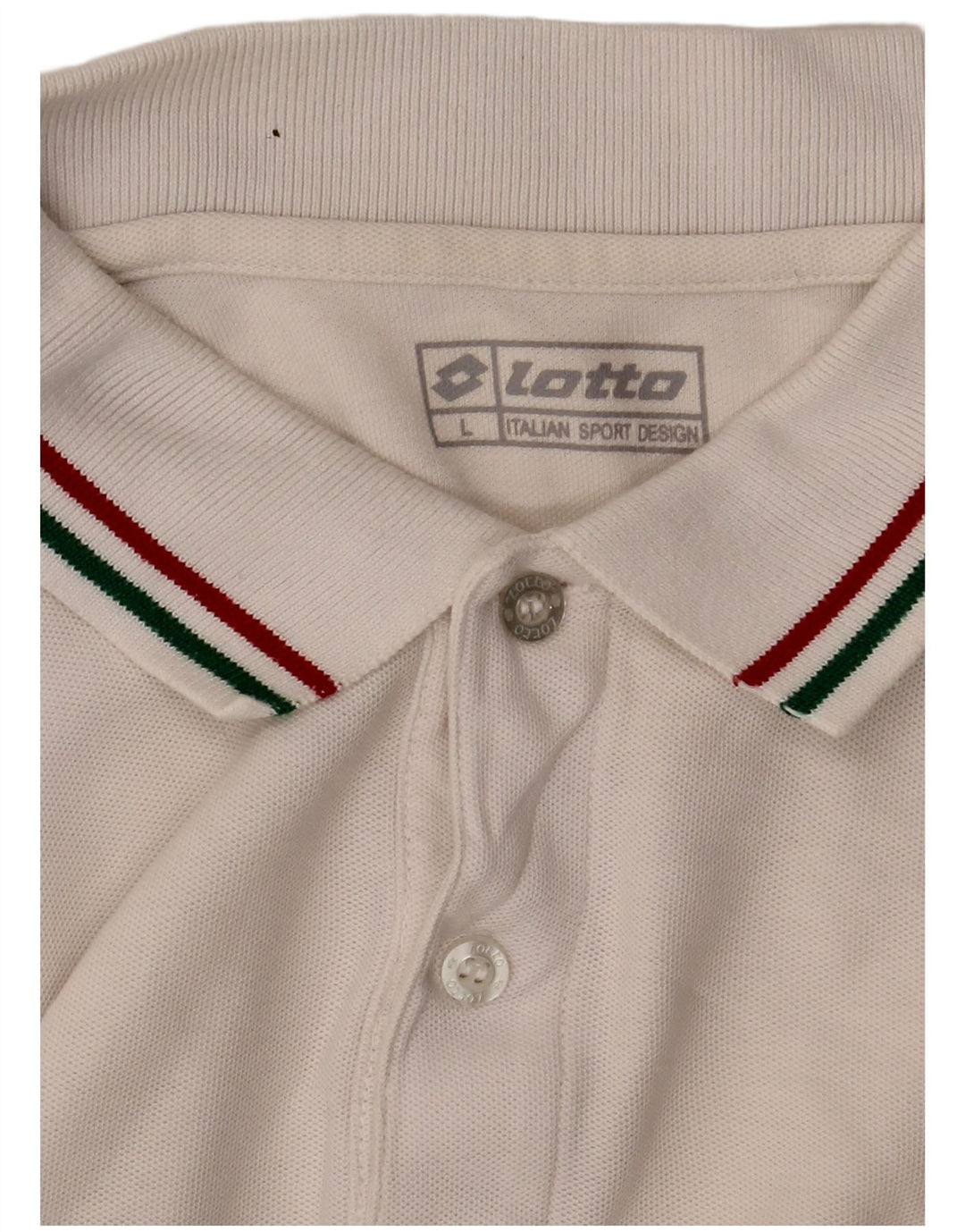 Polo da uomo Lotto Large Bianca