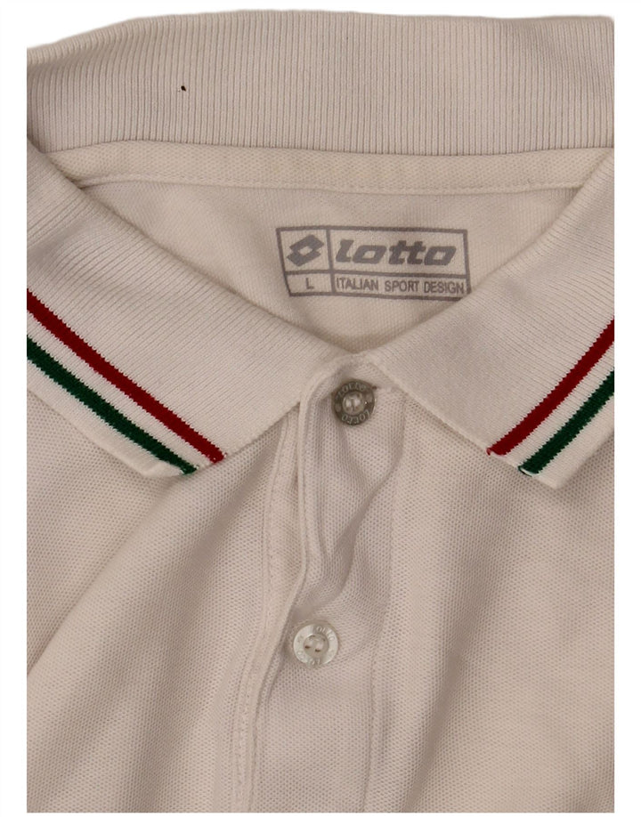 Polo da uomo Lotto Large Bianca