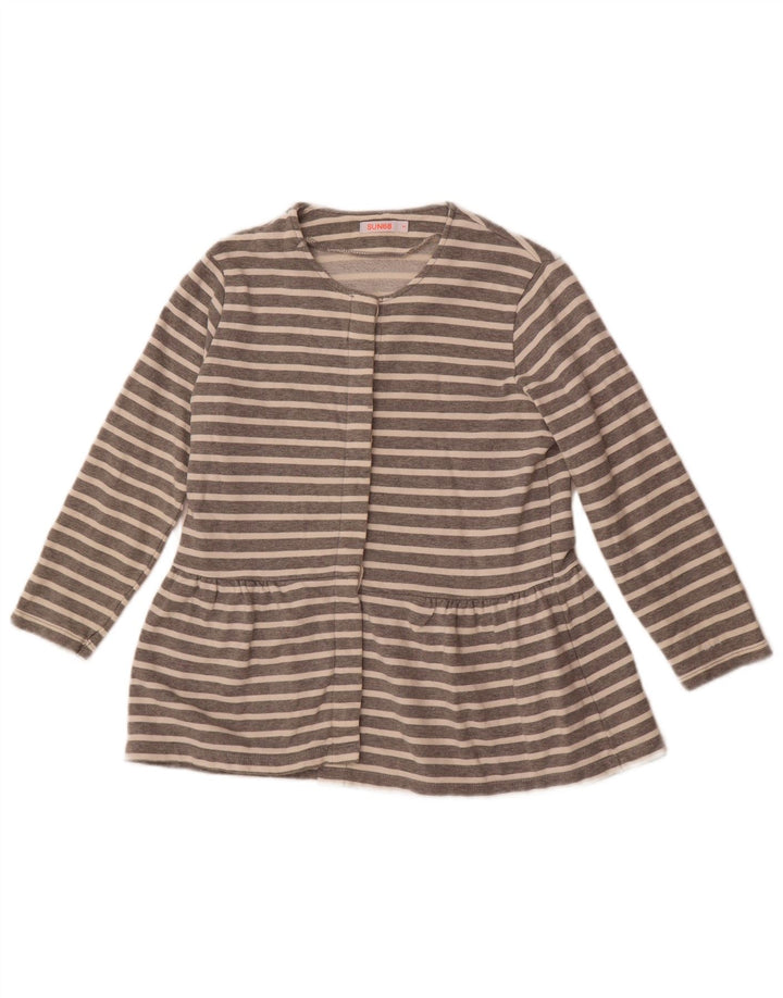 Camicetta da donna Sun68 UK 10 piccolo cotone a righe grigie