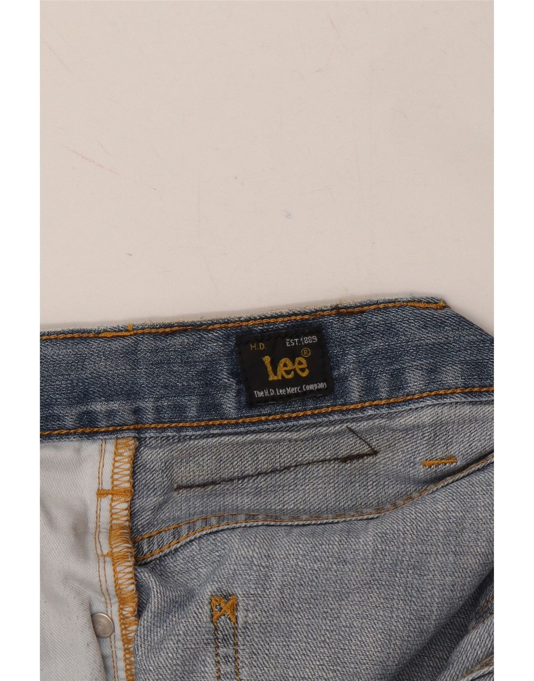 LEE Mens Denim Shorts W32 Medium Blue Vintage Lee and Second-Hand Lee from Messina Hembry 