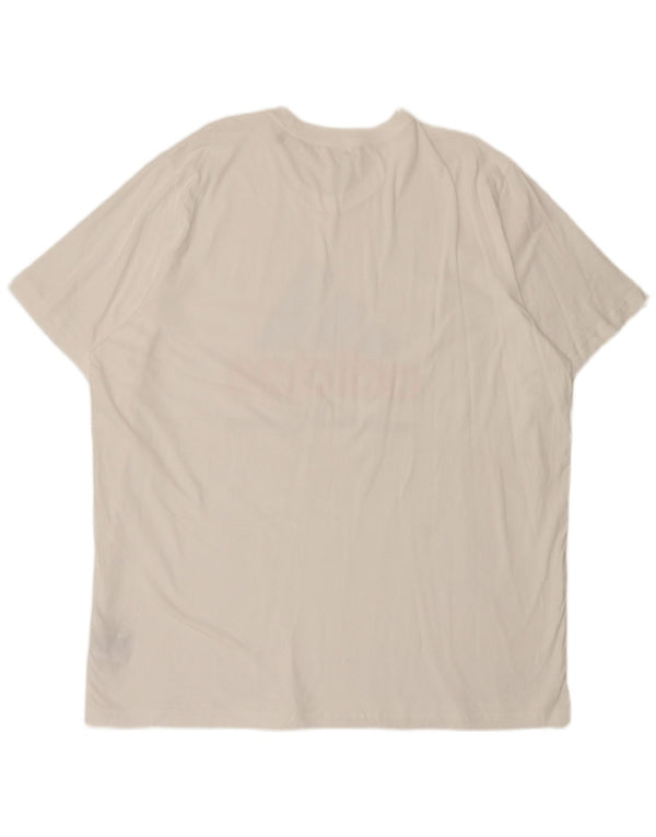 T-shirt grafica da uomo Adidas Top 2XL cotone bianco