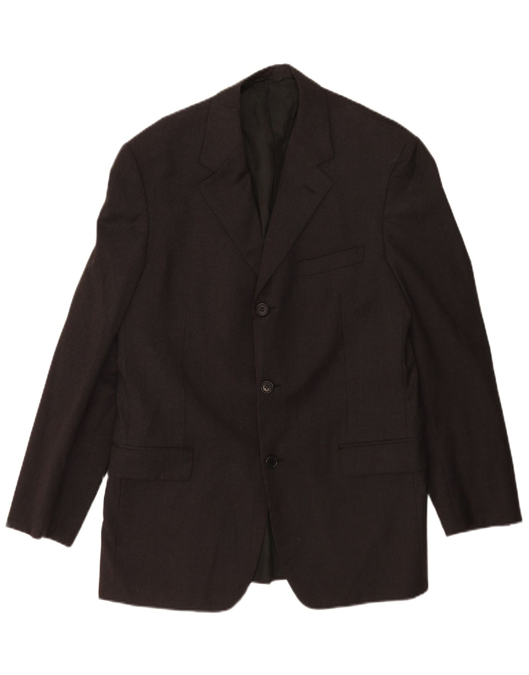 Giacca blazer da uomo a 3 bottoni Cerruti 1881 IT 50 Large in lana nera