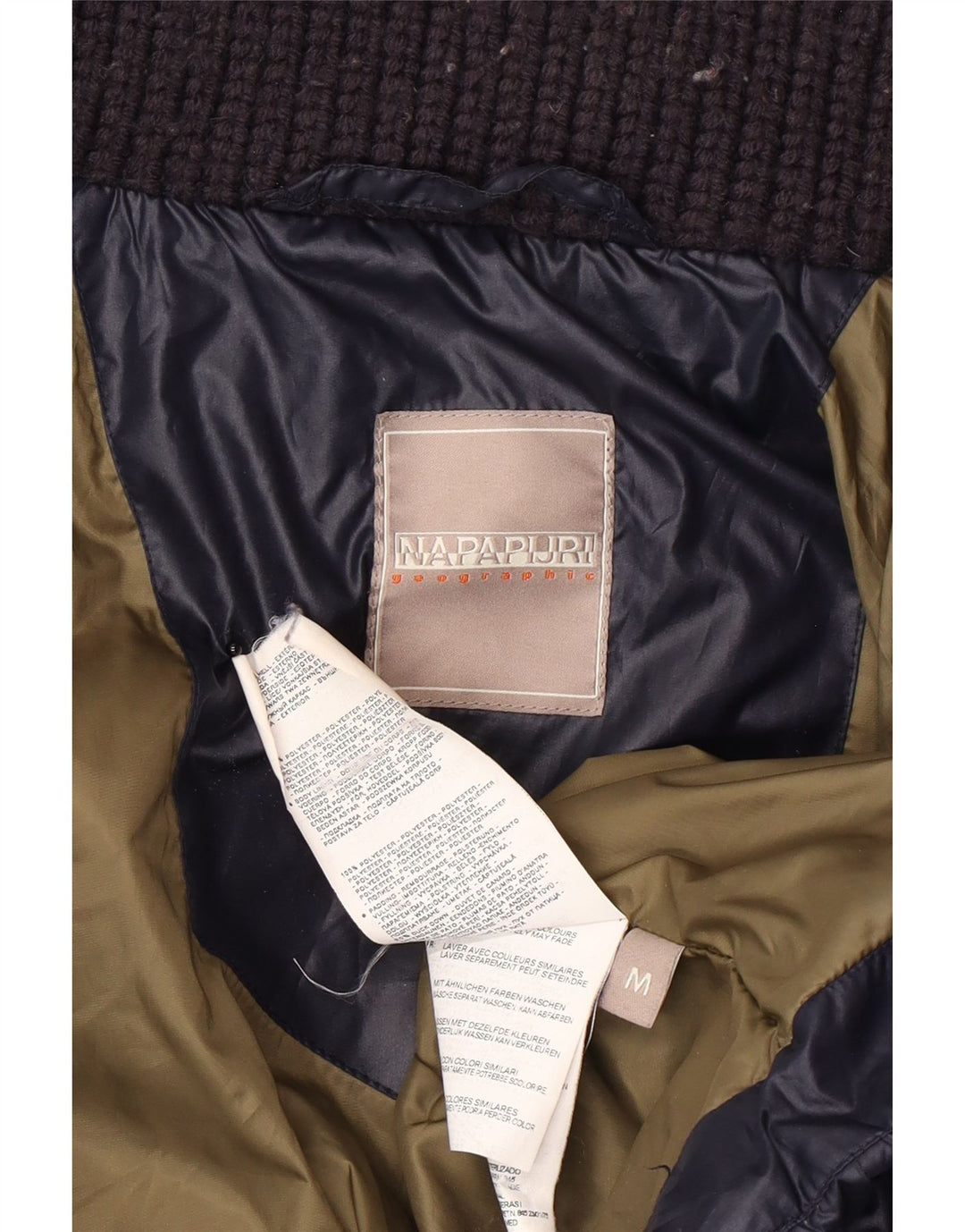 Giacca imbottita da donna Napapijri UK 14 poliestere medio blu navy