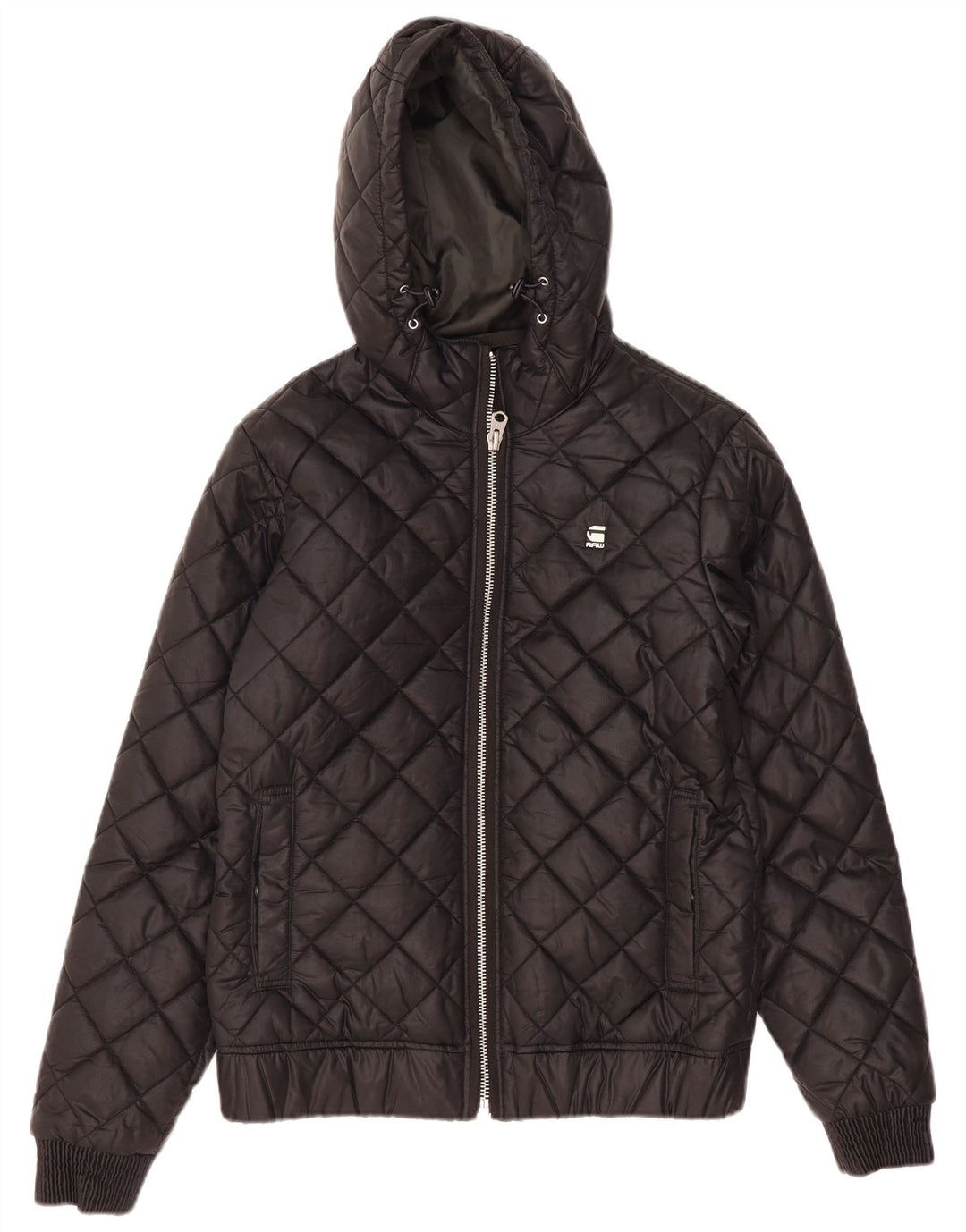 Giacca trapuntata con cappuccio da uomo G-Star UK 36 piccola nera