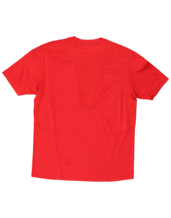 T-shirt Adidas da uomo 3D Arc Top grande rosso in poliestere
