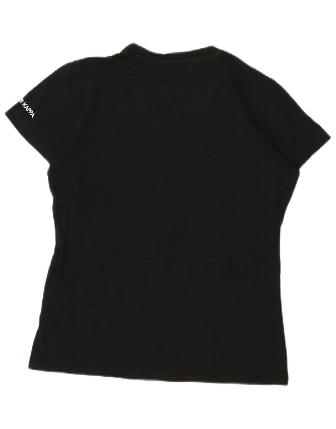 T-shirt da donna Kappa Top UK 12 medio nero cotone