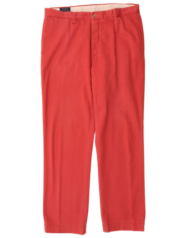 Pantaloni chino dritti vestibilità classica da uomo Polo Ralph Lauren W35 L32 Rosa