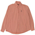 TRUSSARDI JEANS Camicia Uomo A Quadri Grandi Rosa In Cotone