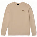 Lyle & Scott Felpa da uomo Maglione in cotone bianco sporco medio