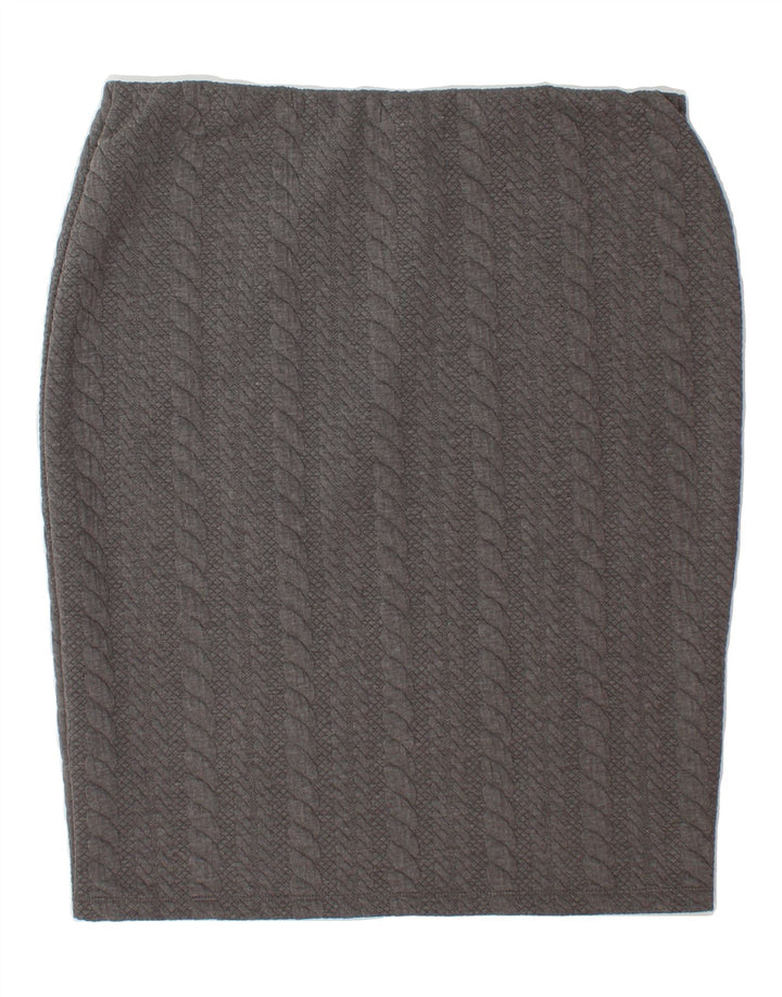 MOSSIMO Womens Pencil Skirt 2XL W36  Grey Polyester Vintage Mossimo and Second-Hand Mossimo from Messina Hembry 