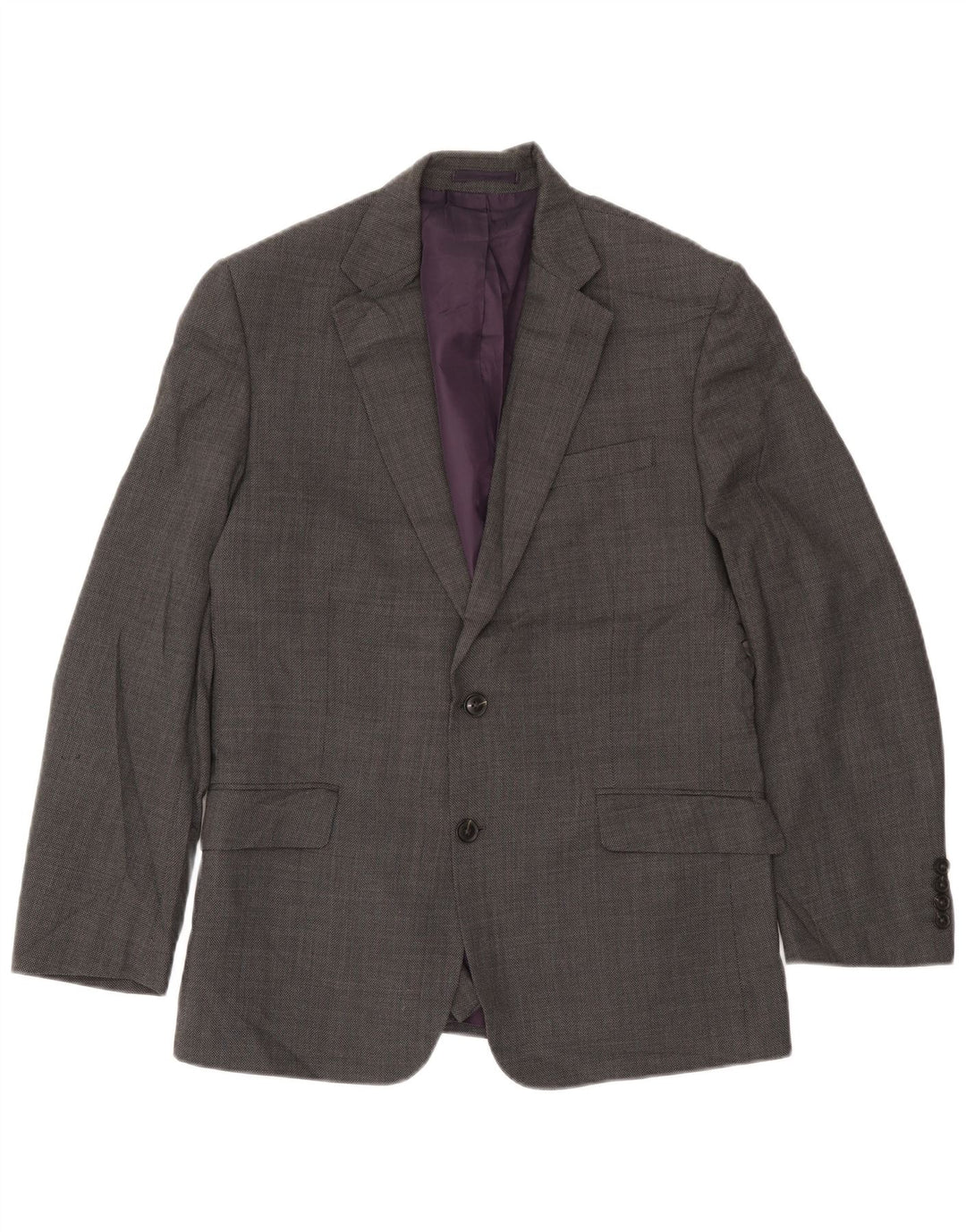 Giacca blazer da uomo Marks & Spencer vestibilità regolare a 2 bottoni UK 38 Grigio medio