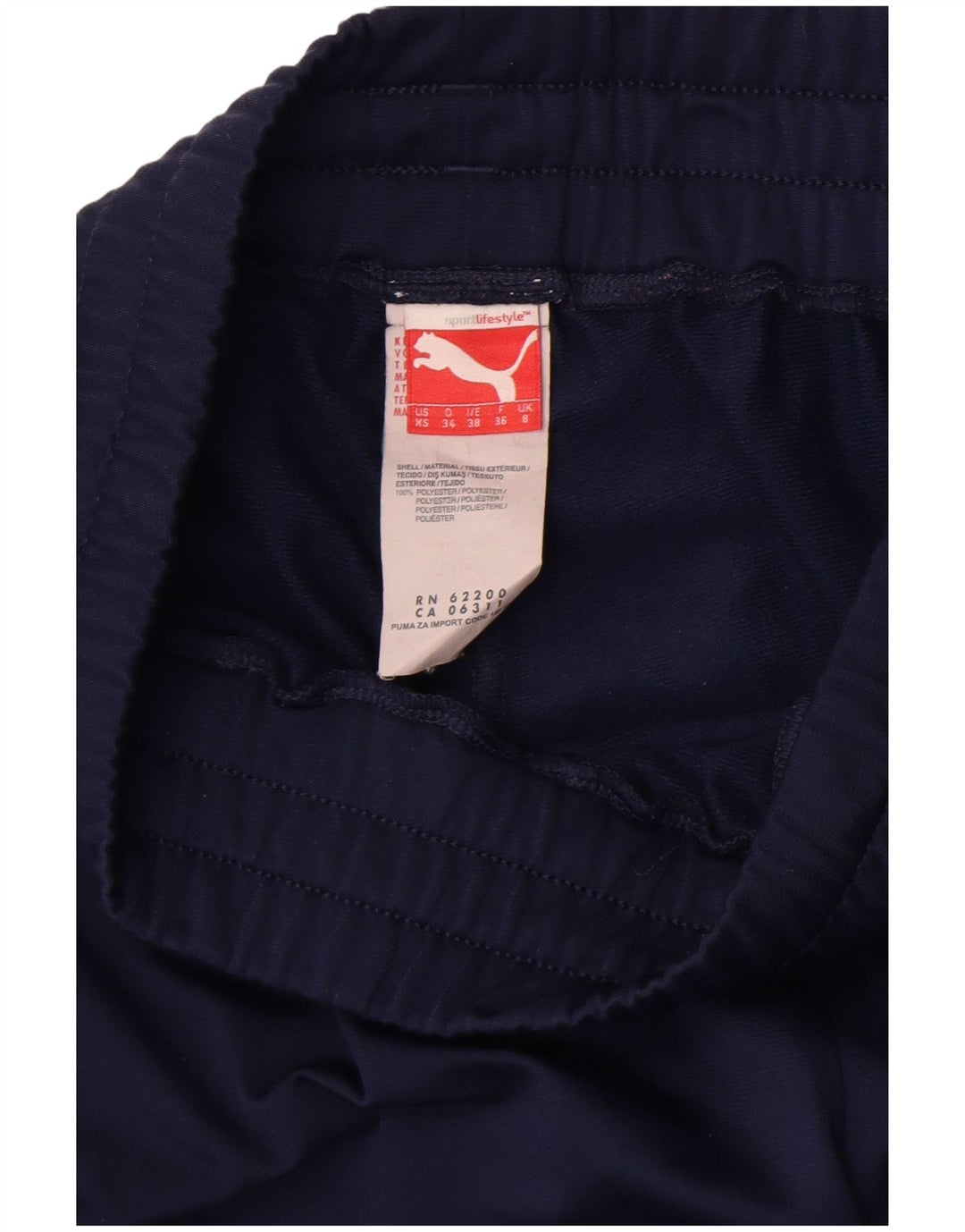 Pantaloni da tuta da donna Puma Joggers UK 8 Small Poliestere blu navy