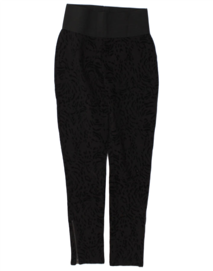 Leggings Zara da donna UK 12 medio nero stampa animalier