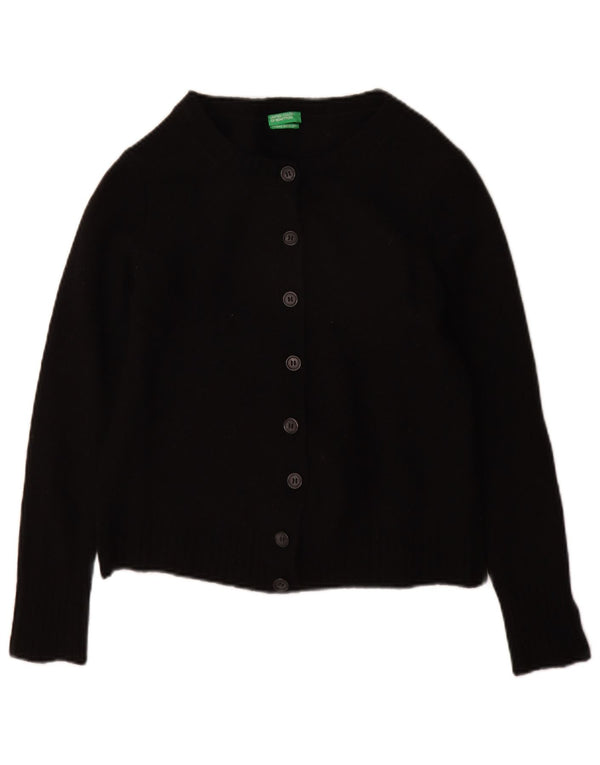 Maglione cardigan da donna Benetton UK 10 piccolo nero