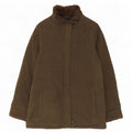 Giacca in pile da donna Marks & Spencer UK 12 Poliestere verde medio