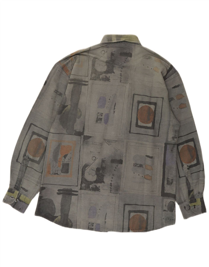 Camicia da uomo Jean Chatel Patchwork grigio medio