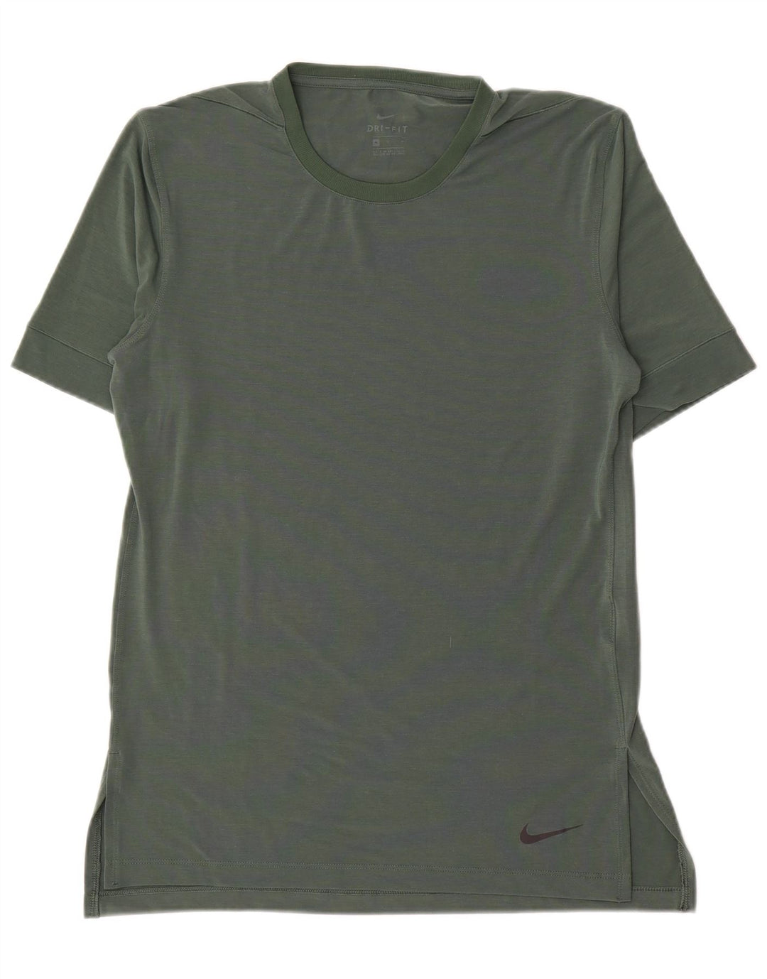 T-shirt Nike Dri Fit da uomo in poliestere verde medio