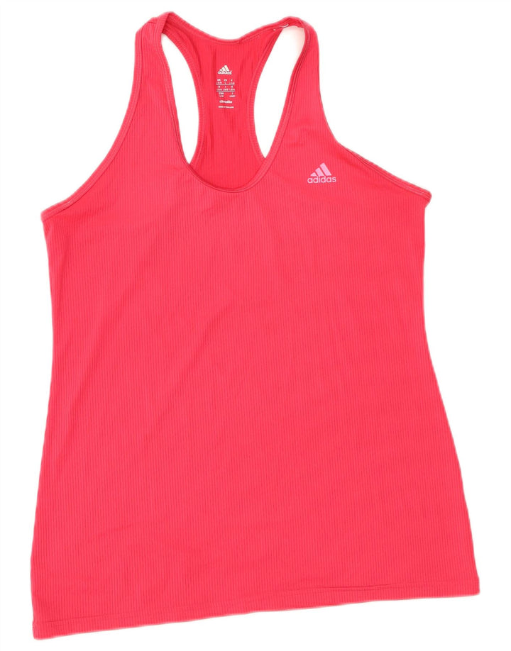 Canotta Adidas Climalite da donna UK 16/18 grande rosa