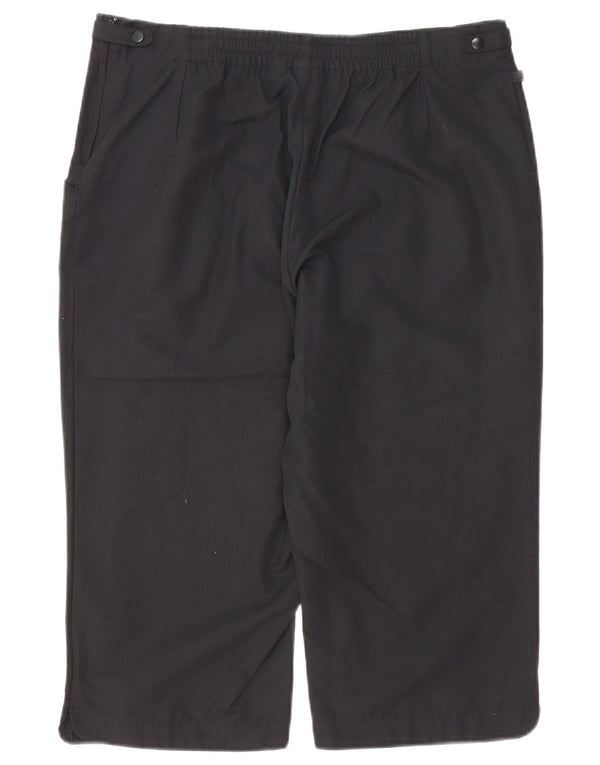 Pantaloncini Bermuda da donna Adidas UK 16 Large W34 cotone nero