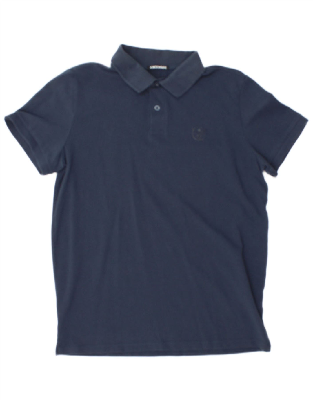 CHIEMSEE Mens Polo Shirt Medium Navy Blue Cotton