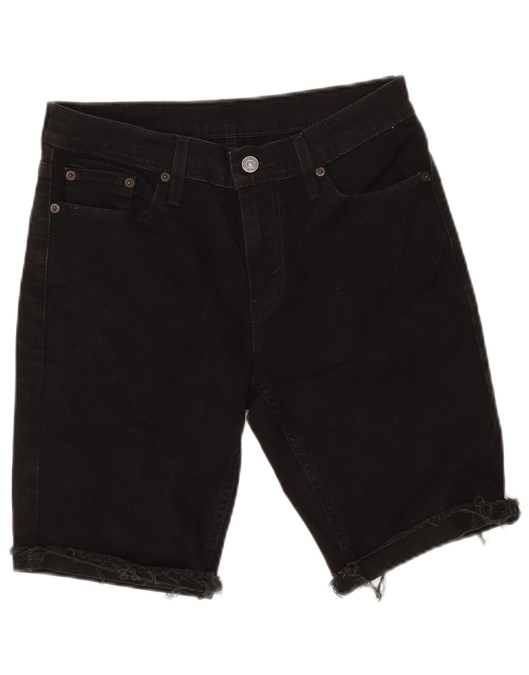 LEVI'S Pantaloncini di jeans 511 da donna W30 cotone nero medio