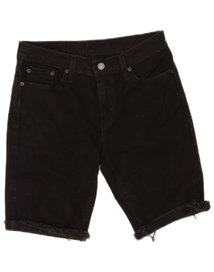 LEVI'S Pantaloncini di jeans 511 da donna W30 cotone nero medio