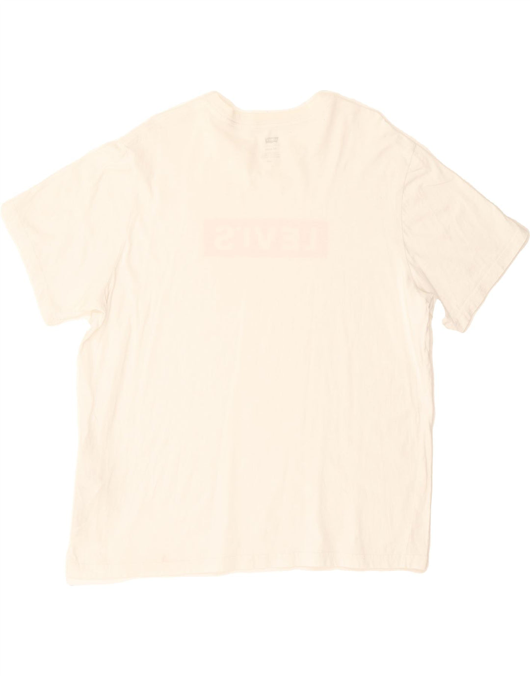 LEVI'S Mens Relaxed Graphic T-Shirt Top Medium White Cotton Vintage Levi's and Second-Hand Levi's from Messina Hembry 