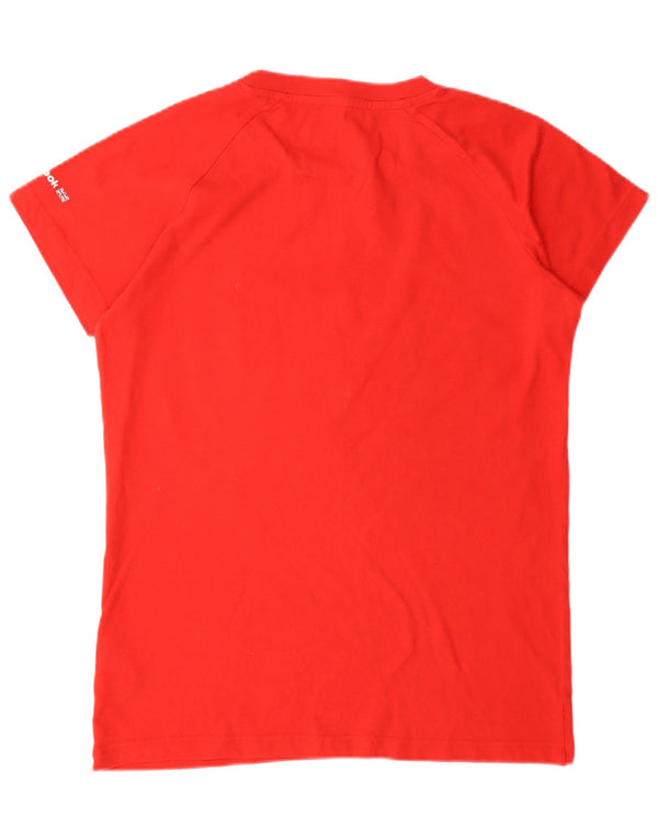 T-shirt grafica Reebok da donna Top UK 18 XL rosso cotone