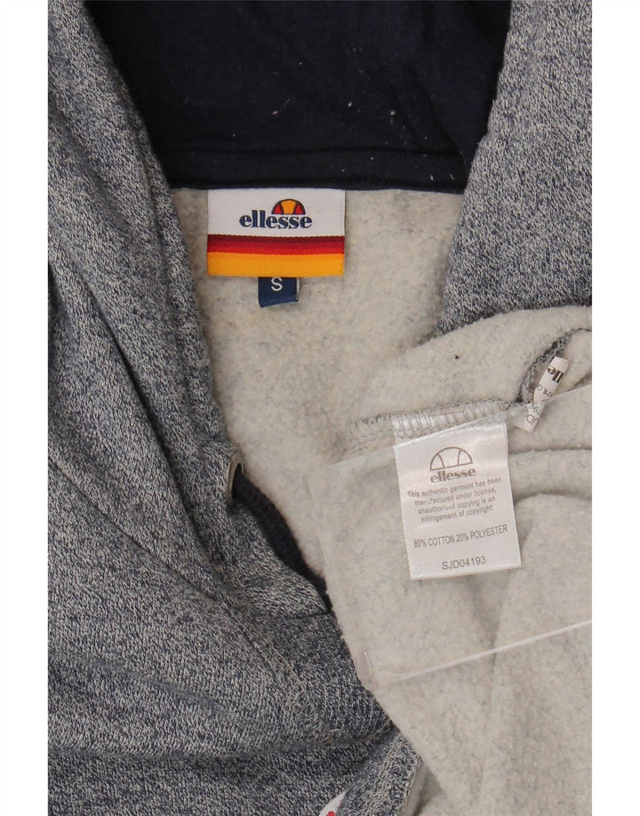 Felpa con cappuccio grafica da uomo Ellesse piccola in cotone grigio