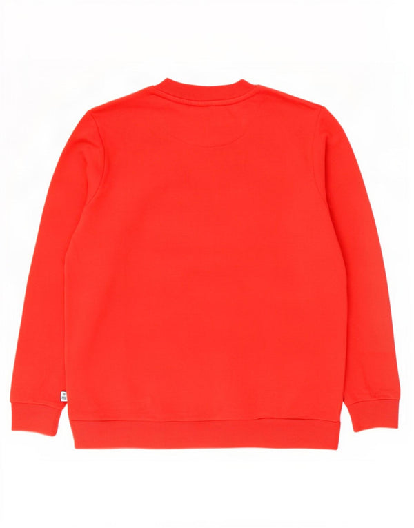 Fila Felpa con grafica da donna Maglione UK 16 Large Rosso Cotone