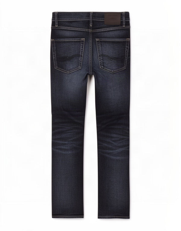 Jack & Jones Uomo Tim Slim Jeans W27 L27 Cotone Blu